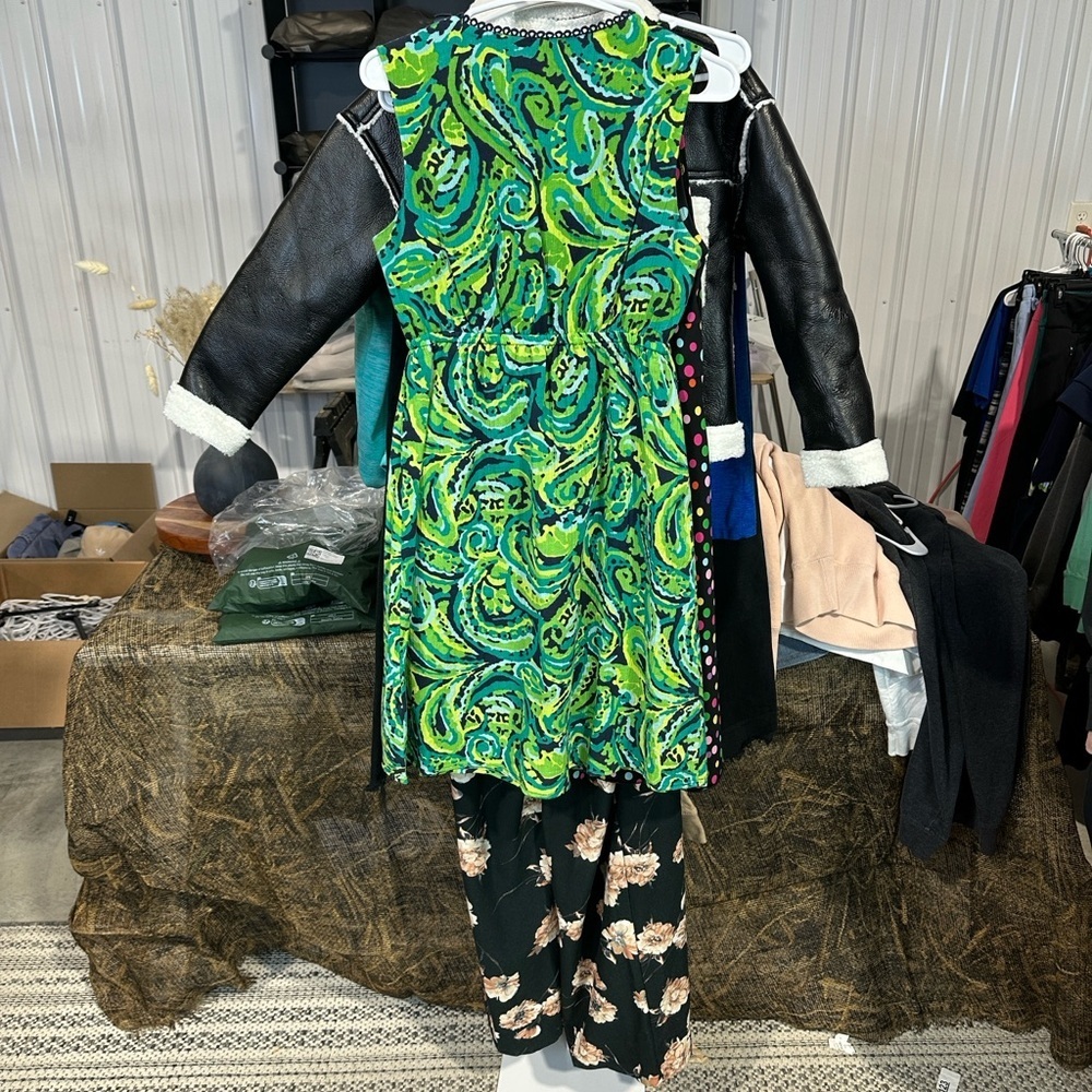 Merona Blue and Green Patterned Jumpsuit - Picture 2 of 3